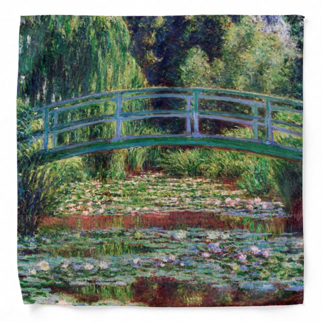 The Japanese Bridge (Water-Lily Pond), Monet Bandana (Front)