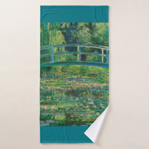 The Japanese Bridge (Water-Lily Pond), Monet Bath Towel