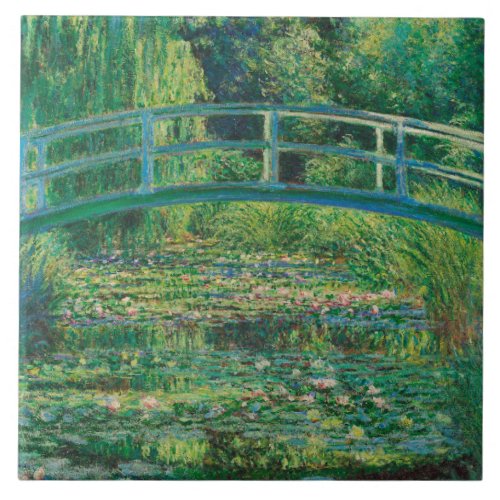 The Japanese Bridge Water_Lily Pond Monet Ceramic Tile