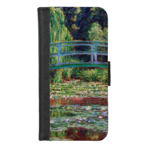 The Japanese Bridge (Water-Lily Pond), Monet iPhone 8/7 Wallet Case