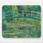 The Japanese Bridge (Water-Lily Pond), Monet Mouse Pad<br><div class="desc">Oscar-Claude Monet (14 November 1840 – 5 December 1926) was a French painter, a founder of French Impressionist painting and the most consistent and prolific practitioner of the movement's philosophy of expressing one's perceptions before nature, especially as applied to plein air landscape painting. The term ""Impressionism"" is derived from the...</div>