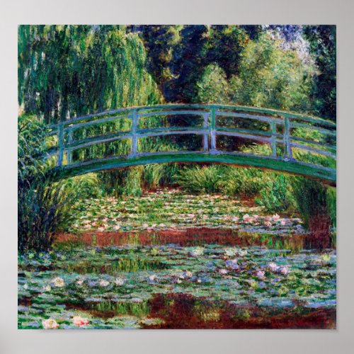 The Japanese Bridge Water_Lily Pond Monet Poster