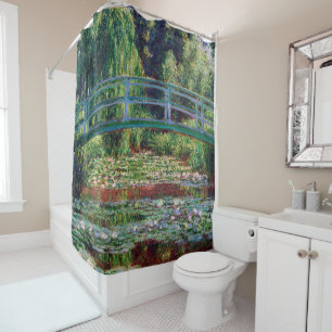 The Japanese Bridge (Water-Lily Pond), Monet Shower Curtain