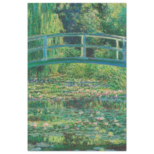 The Japanese Bridge Water_Lily Pond Monet Tissue Paper