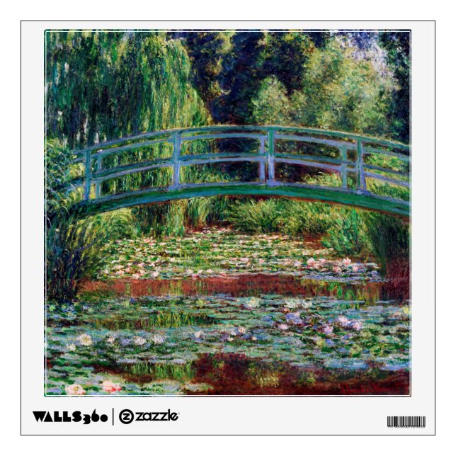 The Japanese Bridge (Water-Lily Pond), Monet Wall Decal (Front)