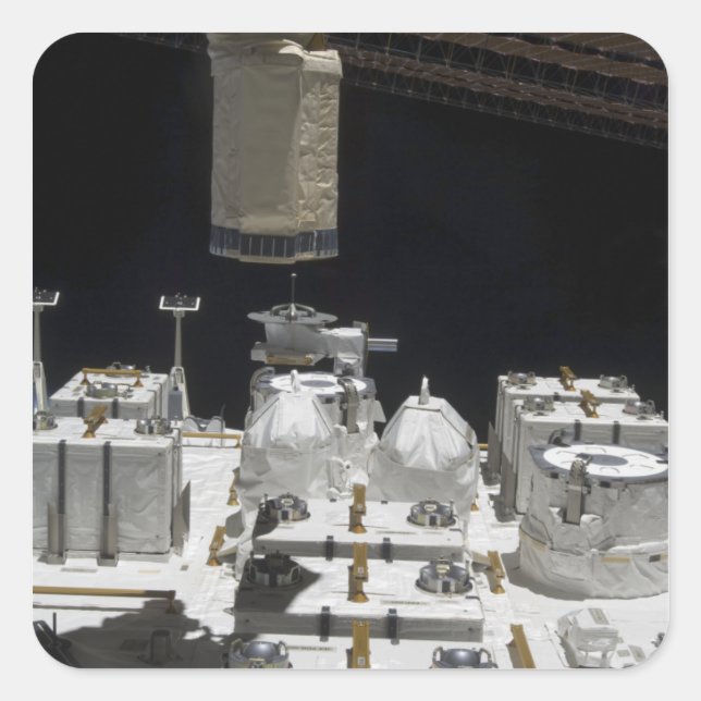 The Japanese Experiment Module Exposed Facility Square Sticker (Front)