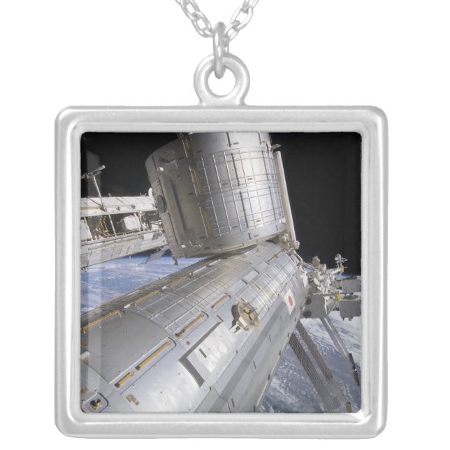 The Japanese Experiment Module Kibo laboratory Silver Plated Necklace (Front)
