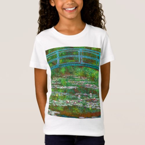 The Japanese Footbridge by After Claude Monet T_Shirt