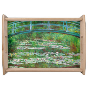 The Japanese Footbridge by Claude Monet Serving Tray
