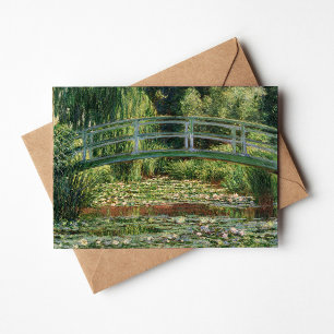 The Japanese Footbridge Claude Monet Card