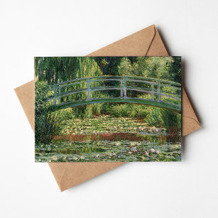 The Japanese Footbridge   Claude Monet Card