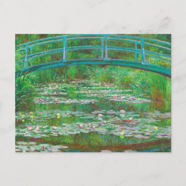 The Japanese Footbridge Claude Monet Postcard (Front)