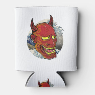 The Japanese Hannya Mask Can Cooler