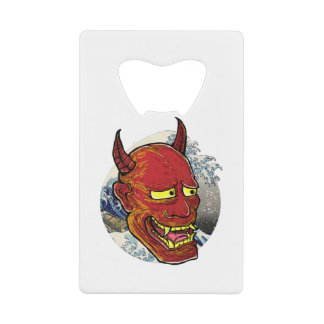 The Japanese Hannya Mask Credit Card Bottle Opener