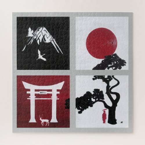 The Japanese Spirit Painting by Alfred Fox Jigsaw Puzzle