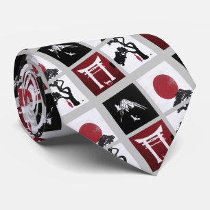 The Japanese Spirit Painting by Alfred Fox Neck Tie