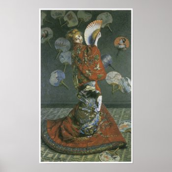 The Japanese Woman By Claude Monet Poster by themollywogpost at Zazzle