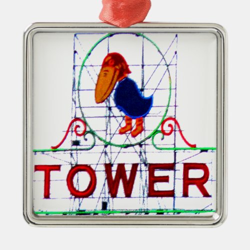 The Jayhawk Tower Metal Ornament
