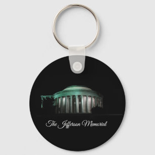 The Jefferson Memorial at night Keychain