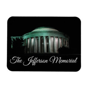 The Jefferson Memorial at night Magnet