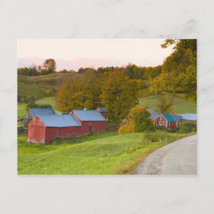 The Jenne Farm in Woodstock, Vermont. Fall. Postcard