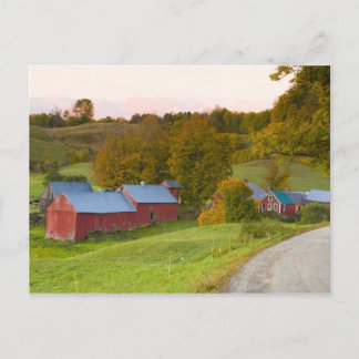 The Jenne Farm in Woodstock, Vermont. Fall. Postcard