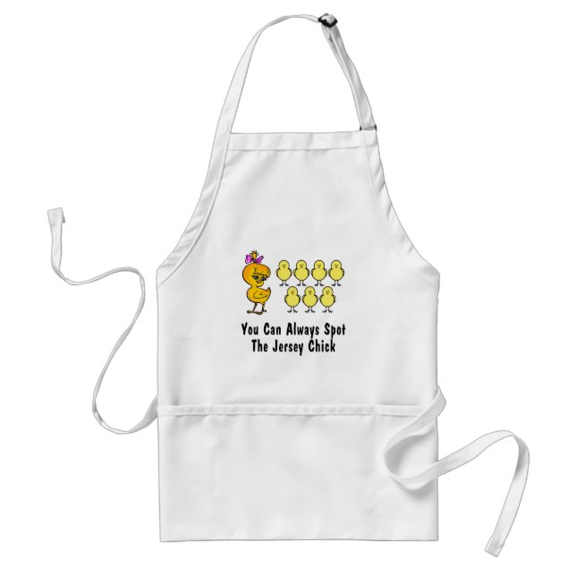 The Jersey Chick Adult Apron (Front)