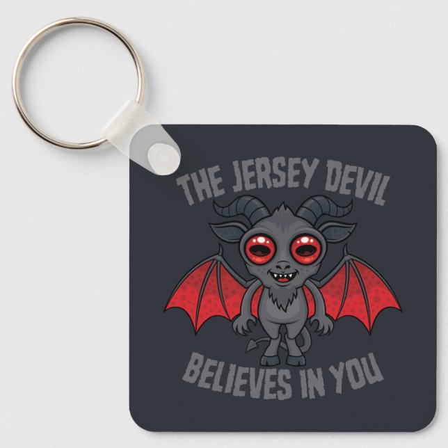 The Jersey Devil Believes In You Keychain (Front)