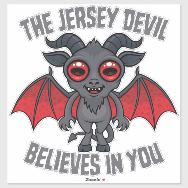 The Jersey Devil Believes In You Sticker (Sheet)