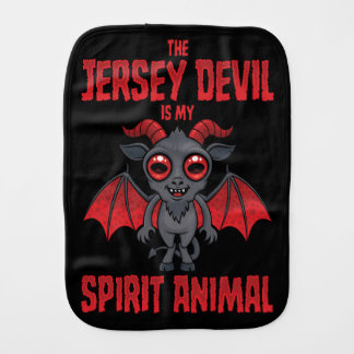 The Jersey Devil Is My Spirit Animal Baby Burp Cloth