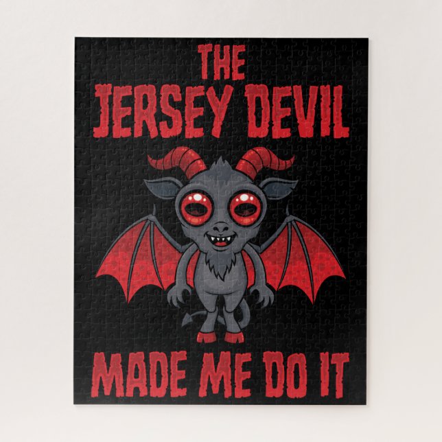 The Jersey Devil Made Me Do It Jigsaw Puzzle (Vertical)