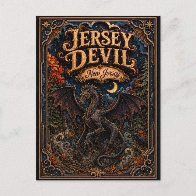 The Jersey Devil New Jersey Popcut Legends Postcard (Front)