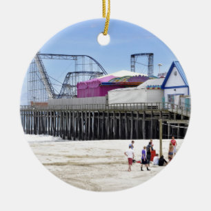 The Jersey Shore at Seaside Heights Ceramic Ornament