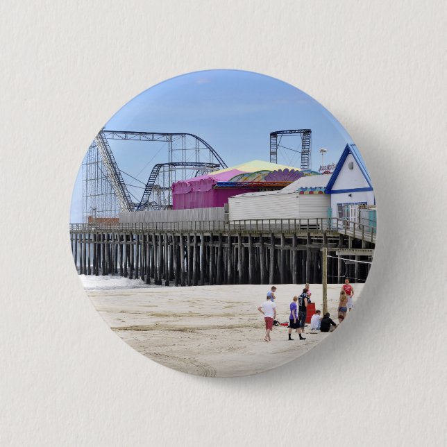 The Jersey Shore at Seaside Heights Pinback Button (Front)