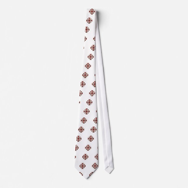 The Jerusalem Cross - Clear Back Tie (Front)