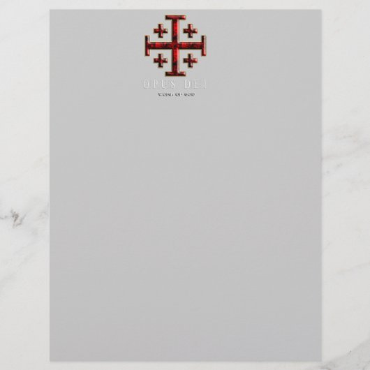 The Jerusalem Cross - ver 1 - Opus Dei - Black (Front)