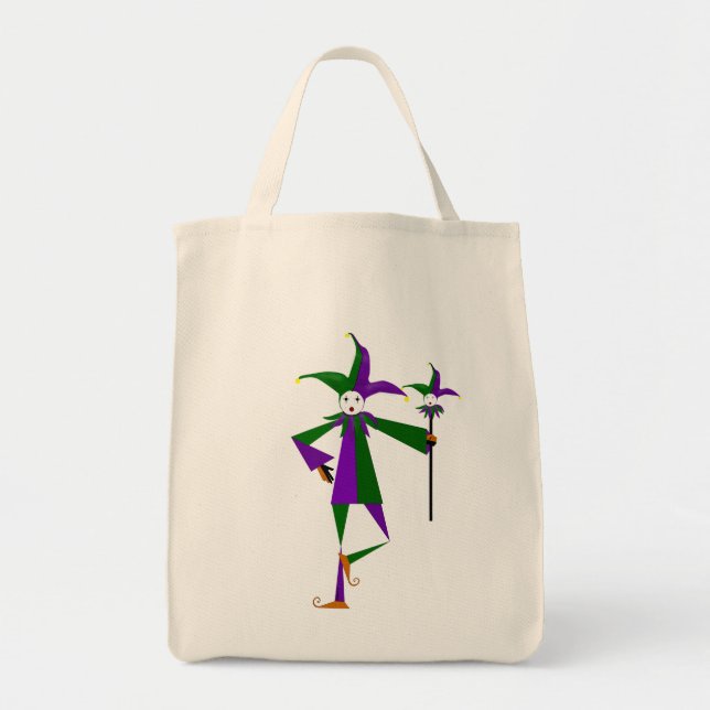 The Jester Grocery Tote Bag (Front)