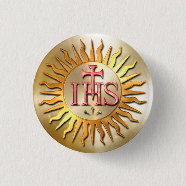 The Jesuit Seal Pinback Button (Front)