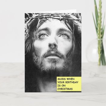The Jesus Christmas Birthday Card by Mikeybillz at Zazzle