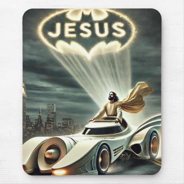 The Jesusmobile: Savior in the Night Mouse Pad (Front)