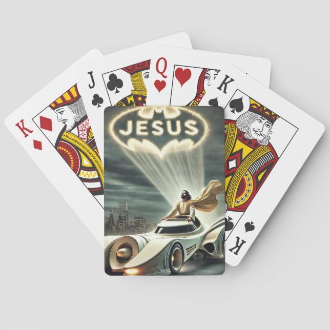 The Jesusmobile: Savior in the Night Poker Cards (Back)