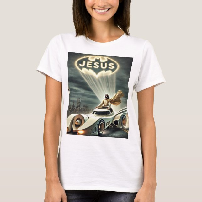 The Jesusmobile: Savior in the Night T-Shirt (Front)
