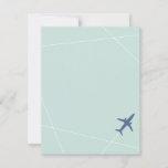 The Jet Set Stationery - Aqua Note Card at Zazzle