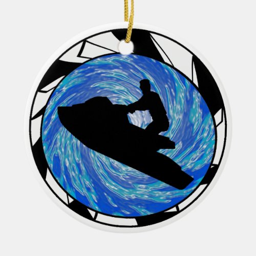 THE JET SKI CERAMIC ORNAMENT