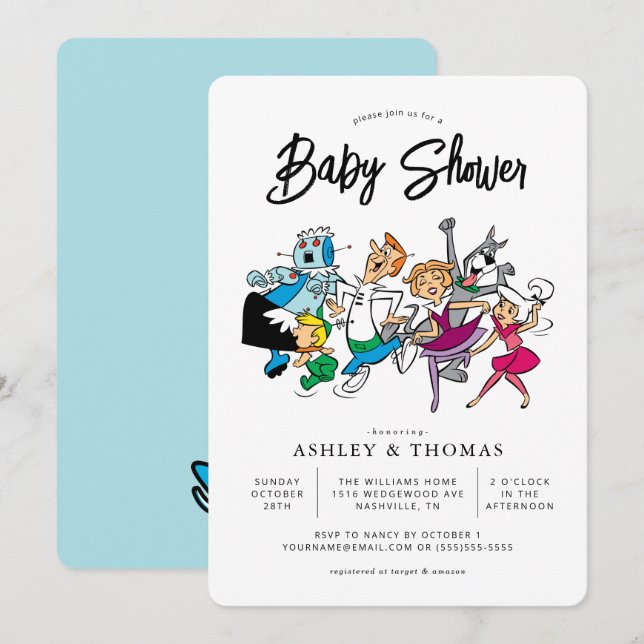 The Jetsons Baby Shower Invitation (Front/Back)