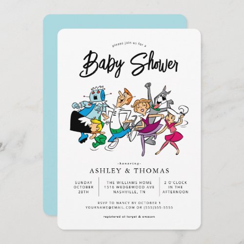 The Jetsons Baby Shower Invitation