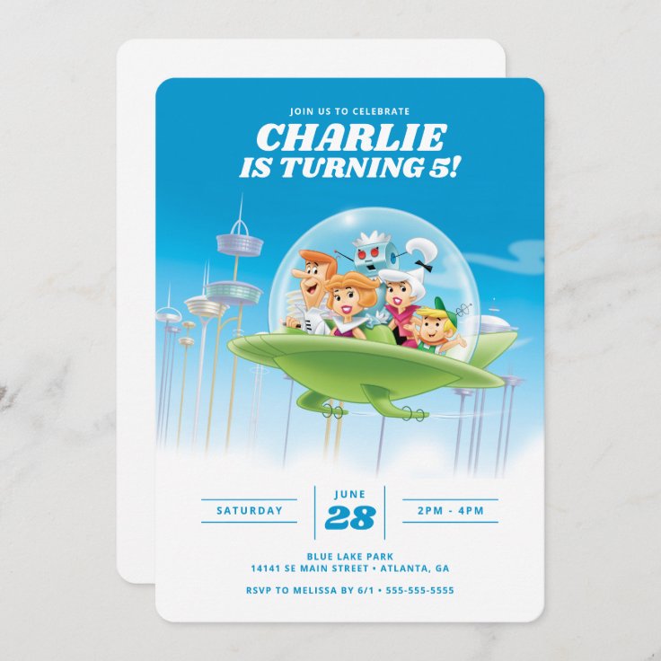 The Jetsons Birthday Invitation Zazzle