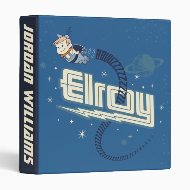 The Jetsons | Elroy BBUUZZZZZZ | Add Your Name 3 Ring Binder (Front/Spine)