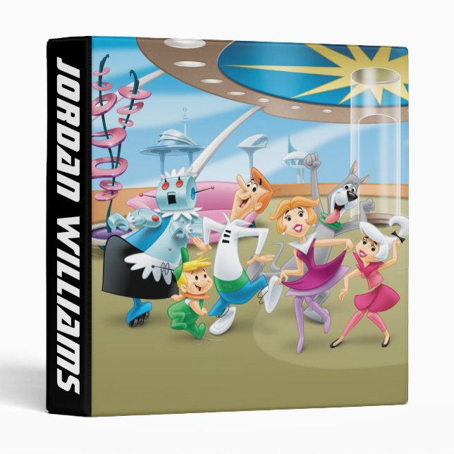 The Jetsons | Family Dance Party | Add Your Name 3 Ring Binder (Front/Spine)
