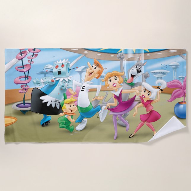 The Jetsons | Family Dance Party Beach Towel (Front)